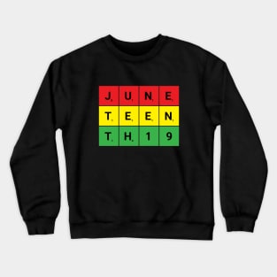 Juneteenth Scrabble Crewneck Sweatshirt